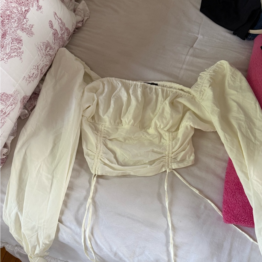 Elegant Cream Women's Top